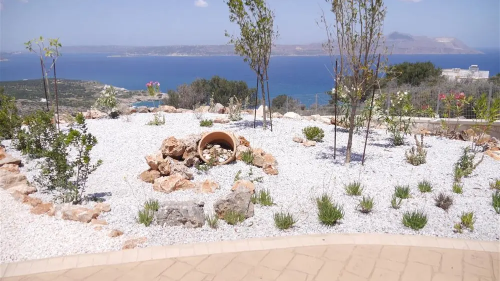 Garden view of the Souda bay, Crete