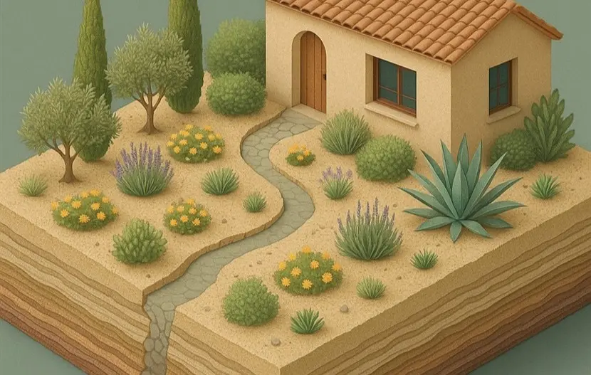 drought tolerant plants in Crete Greece